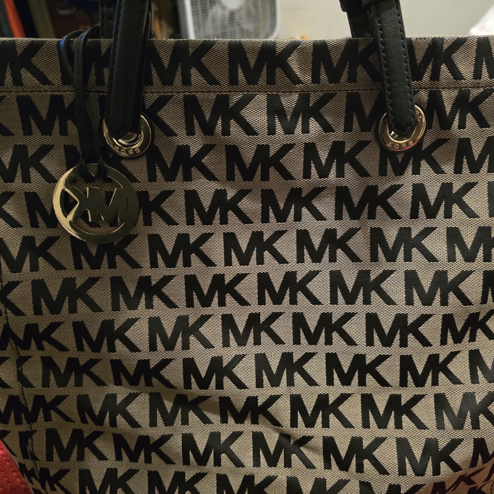 Michael Kors Black Logo Tote Bag
